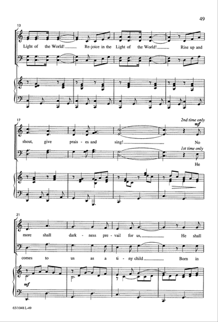 The Light of the World The Light of the World 4-Part scores gallery preview page 51