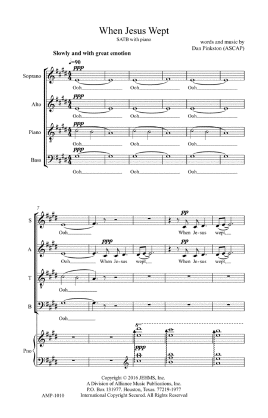 When Jesus Wept 4-Part scores gallery preview page 2