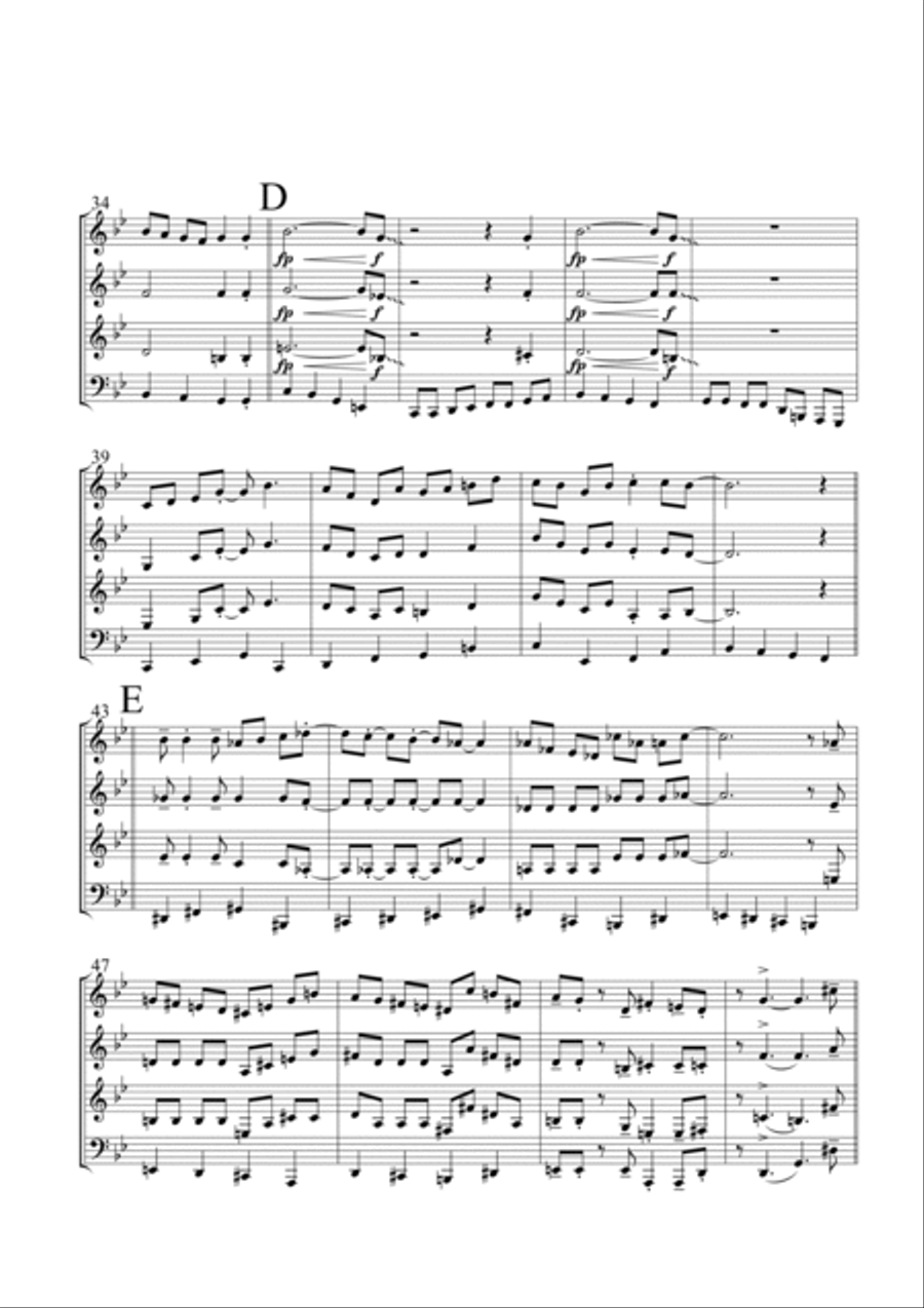 Four Brothers Brass Quartet scores gallery preview page 4