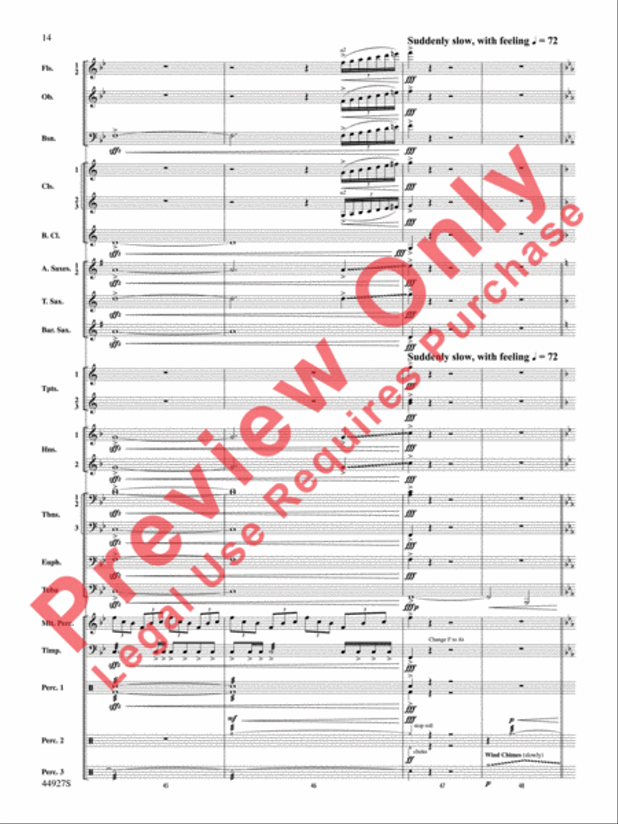 At the Movies with John Williams Concert Band scores gallery preview page 15