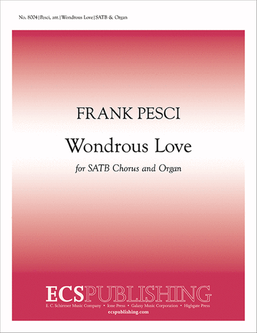 Wondrous Love 4-Part scores gallery preview page 1