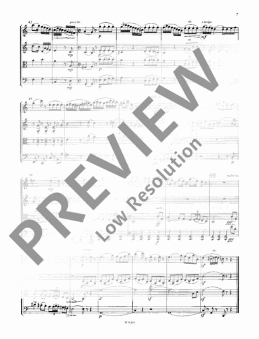 Eine kleine Lachmusik String Quartet scores gallery preview page 8