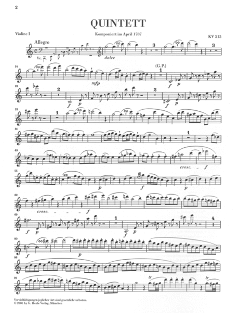 String Quintets – Volume II String Quintet scores gallery preview page 3