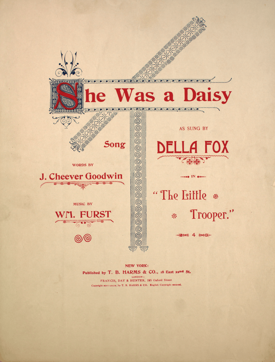 She Was a Daisy. Song