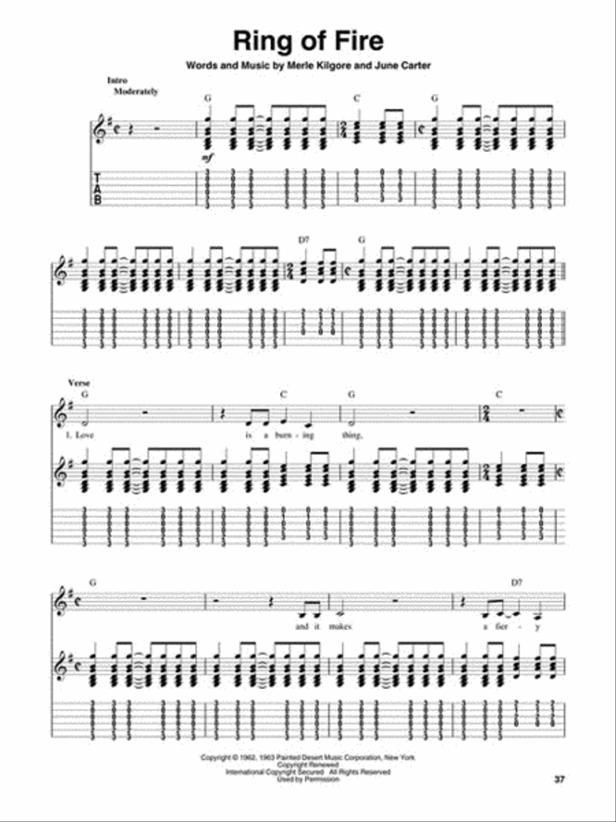 Johnny Cash Johnny Cash Electric Guitar scores gallery preview page 6