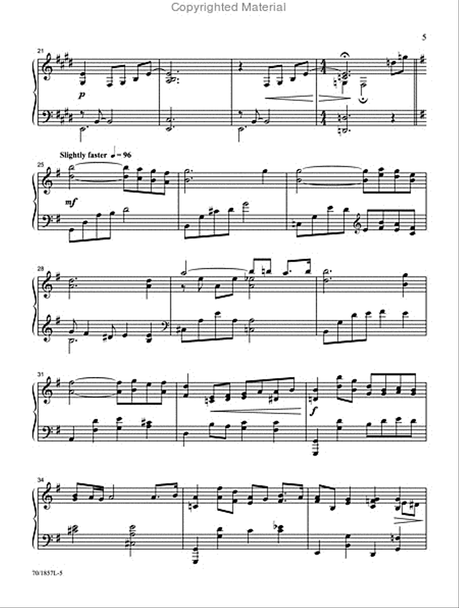 I Need Thee Every Hour Piano Solo scores gallery preview page 3
