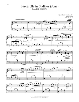June: Barcarolle, Op. 37a/b