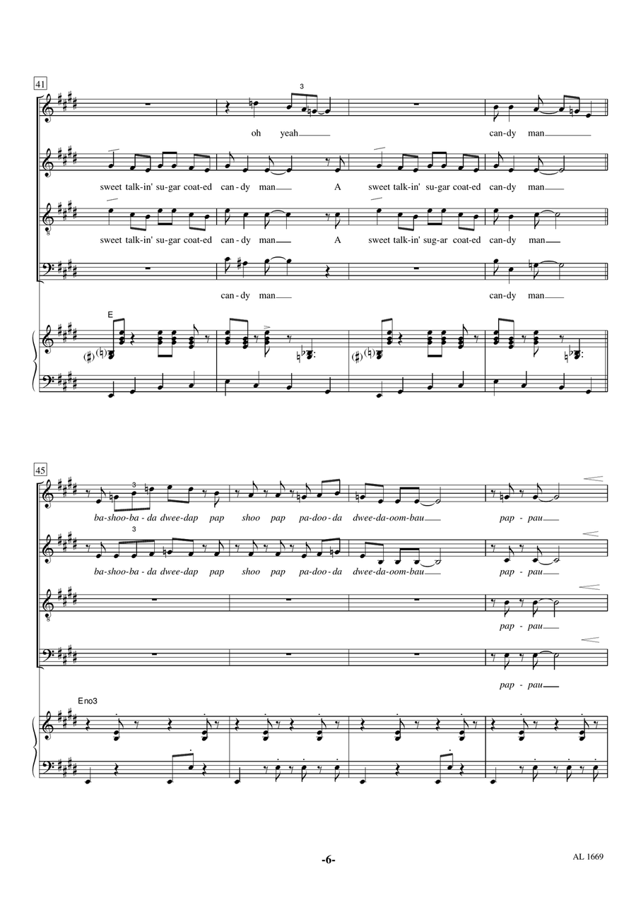 Candyman 4-Part scores gallery preview page 6