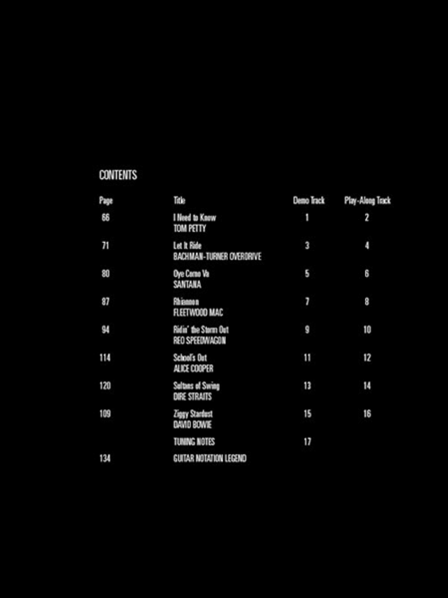 Rock Anthology Guitar Tablature scores gallery preview page 3