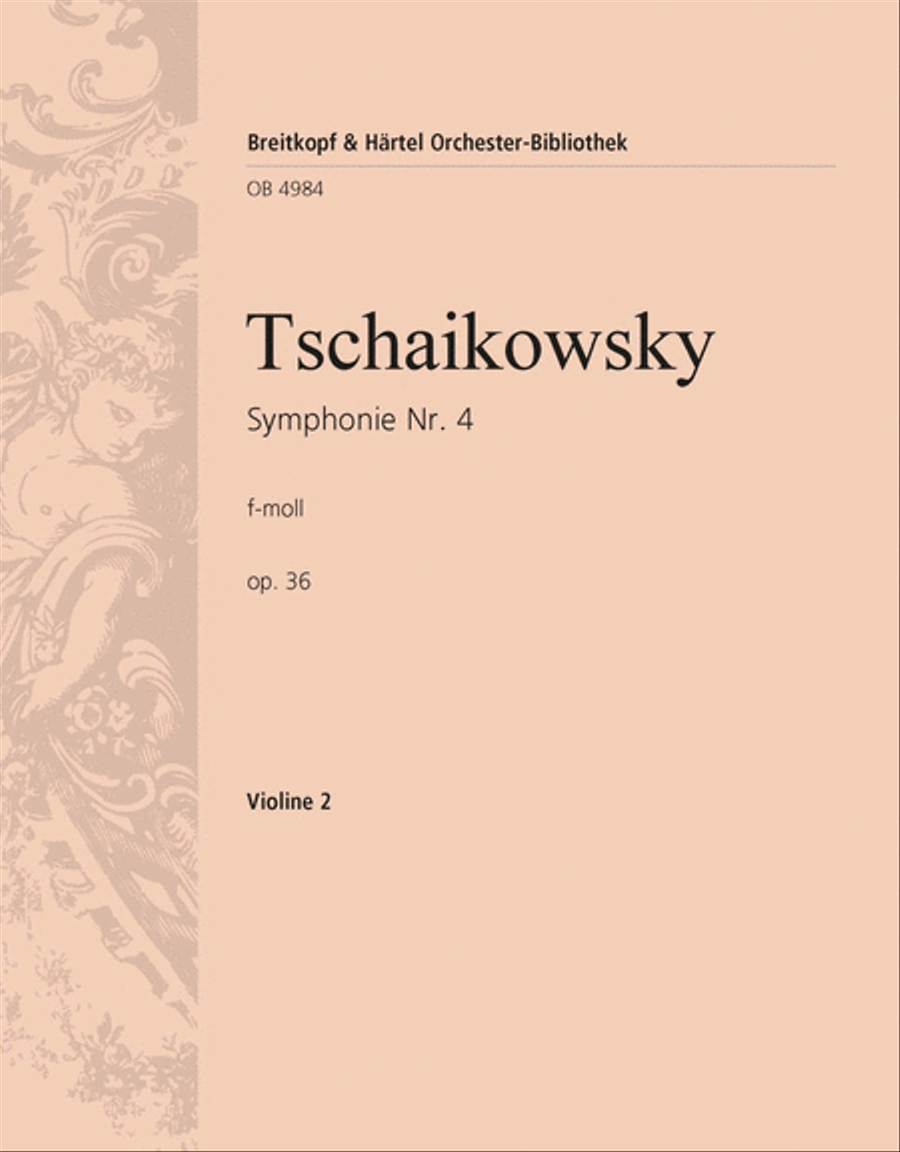 Symphony No. 4 in F minor Op. 36 Orchestra scores gallery preview page 1
