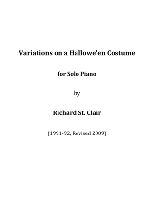 Variations on a Hallowe'en Costume for Solo Piano