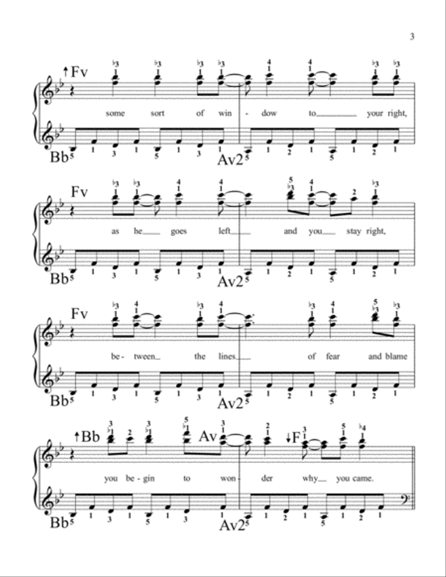 How To Save A Life Piano Solo scores gallery preview page 3