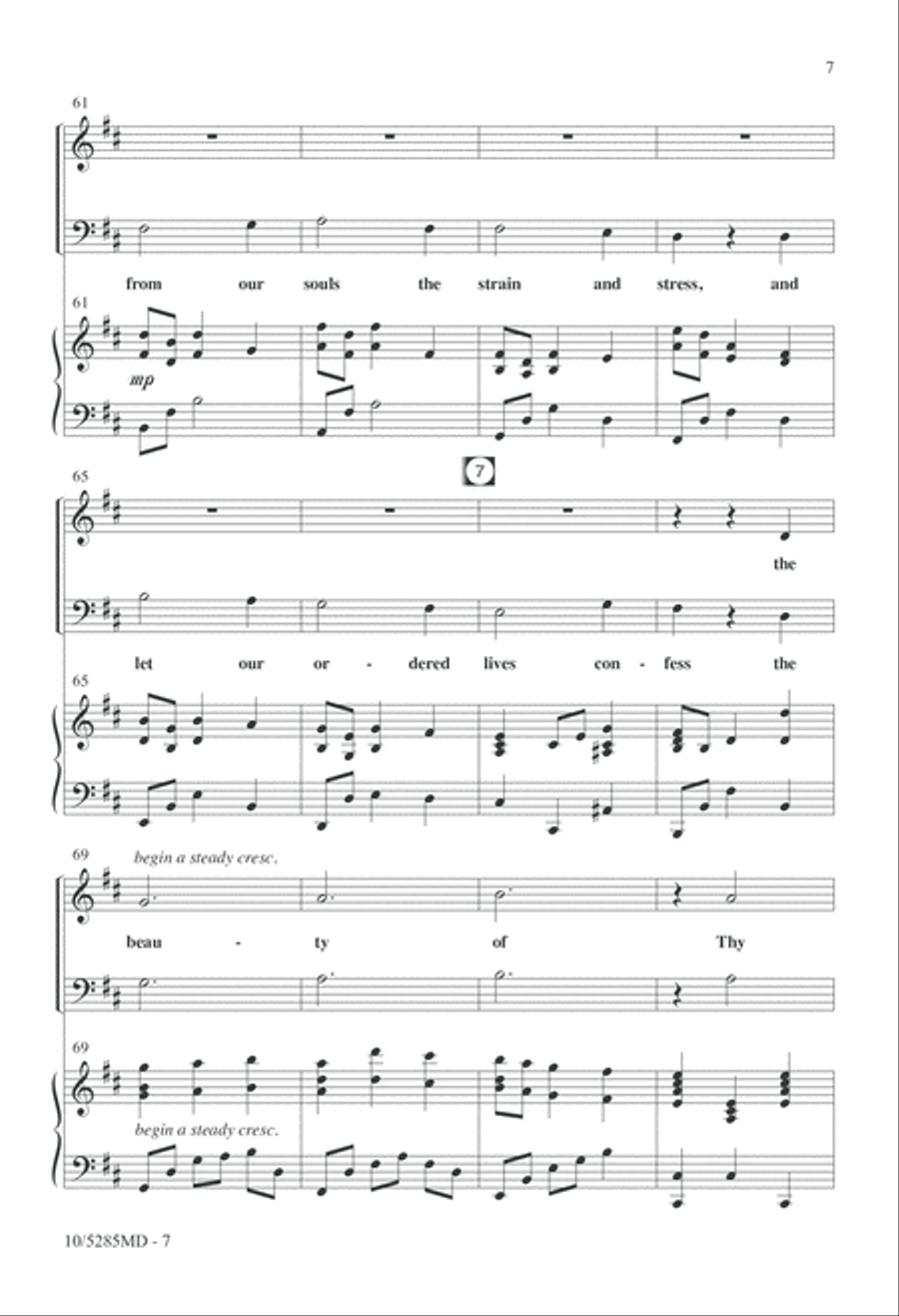 Dear Lord and Father Dear Lord and Father 4-Part scores gallery preview page 7
