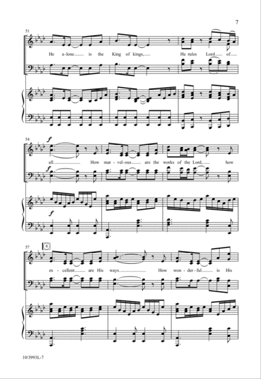 How Marvelous Are the Works 4-Part scores gallery preview page 7