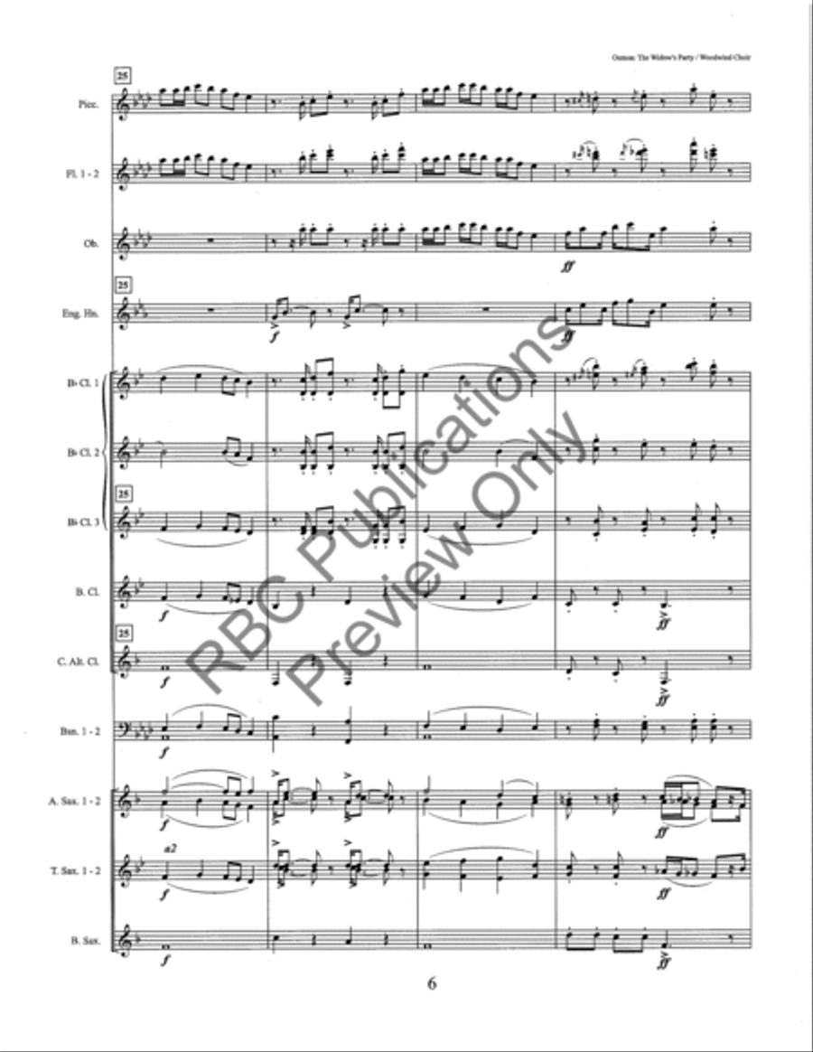 Widow's Party (Score) Widow's Party (Score) Score scores gallery preview page 11