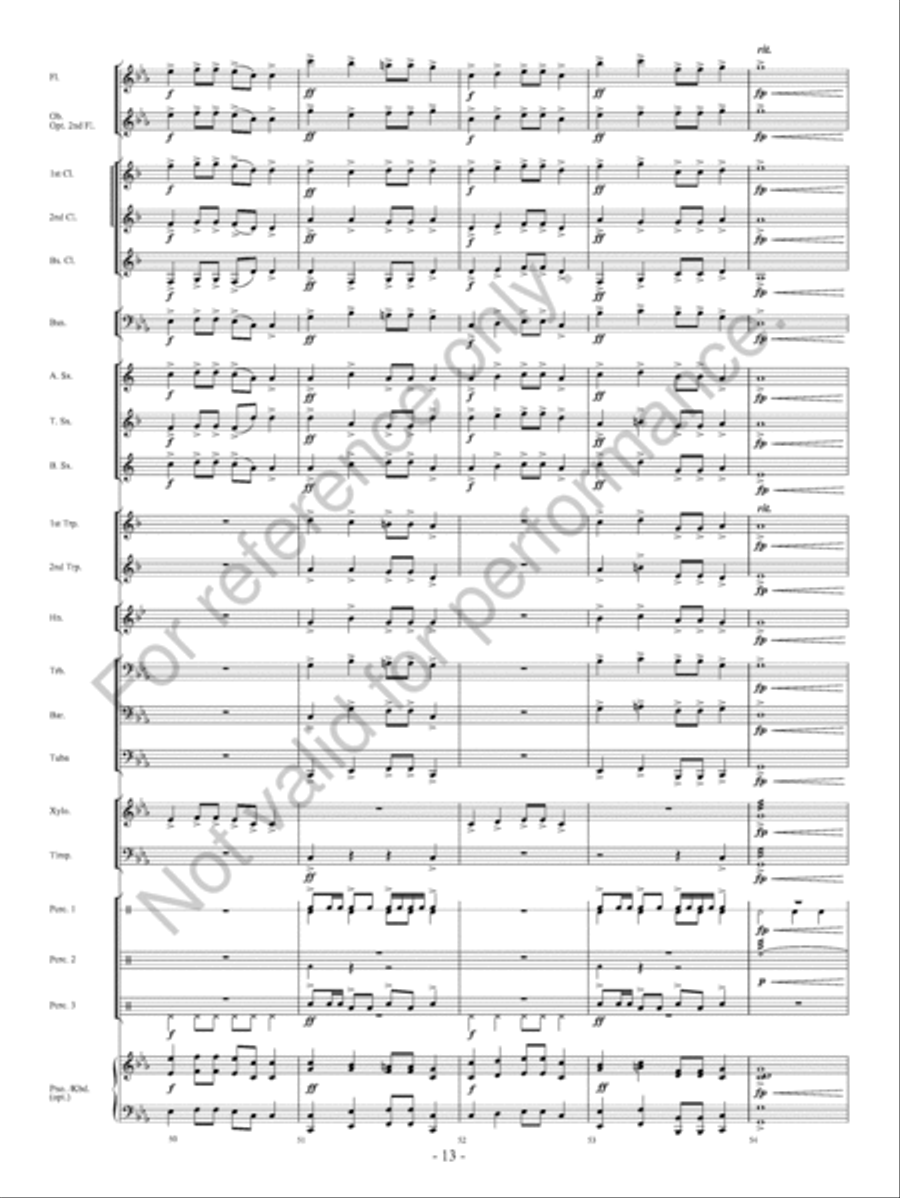 Red Earth Dances Concert Band scores gallery preview page 14