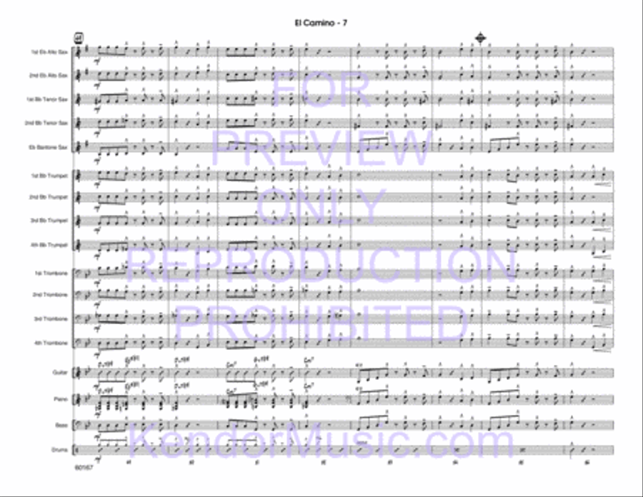When the Saints Go Marching In Big Band scores gallery preview page 8