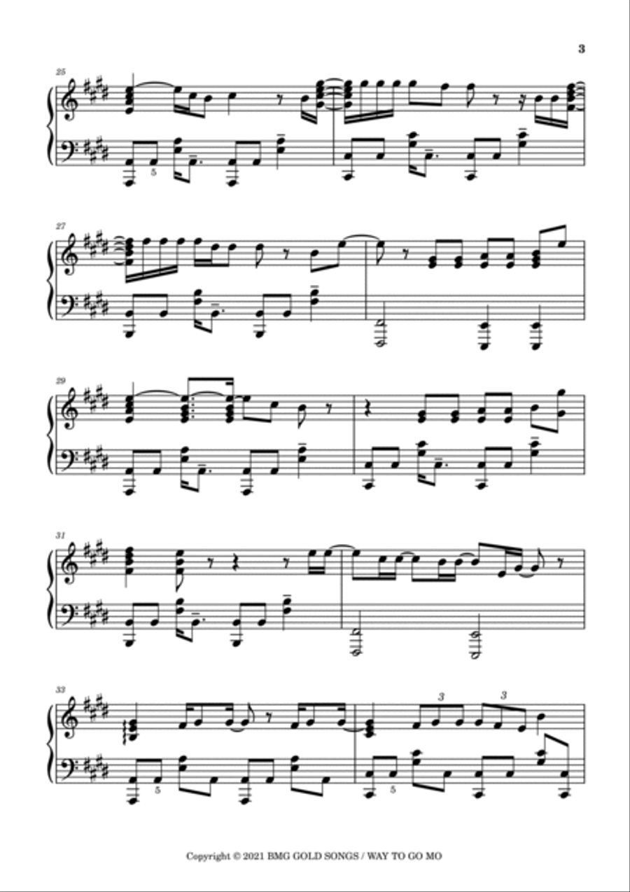 If You Ever Change Your Mind Piano Solo scores gallery preview page 3