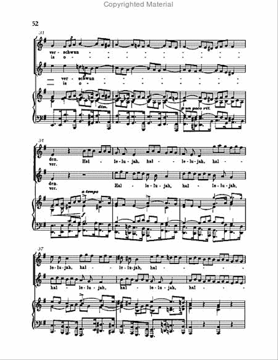 Christ lag in Todsbanden, BWV 4 Choir scores gallery preview page 52