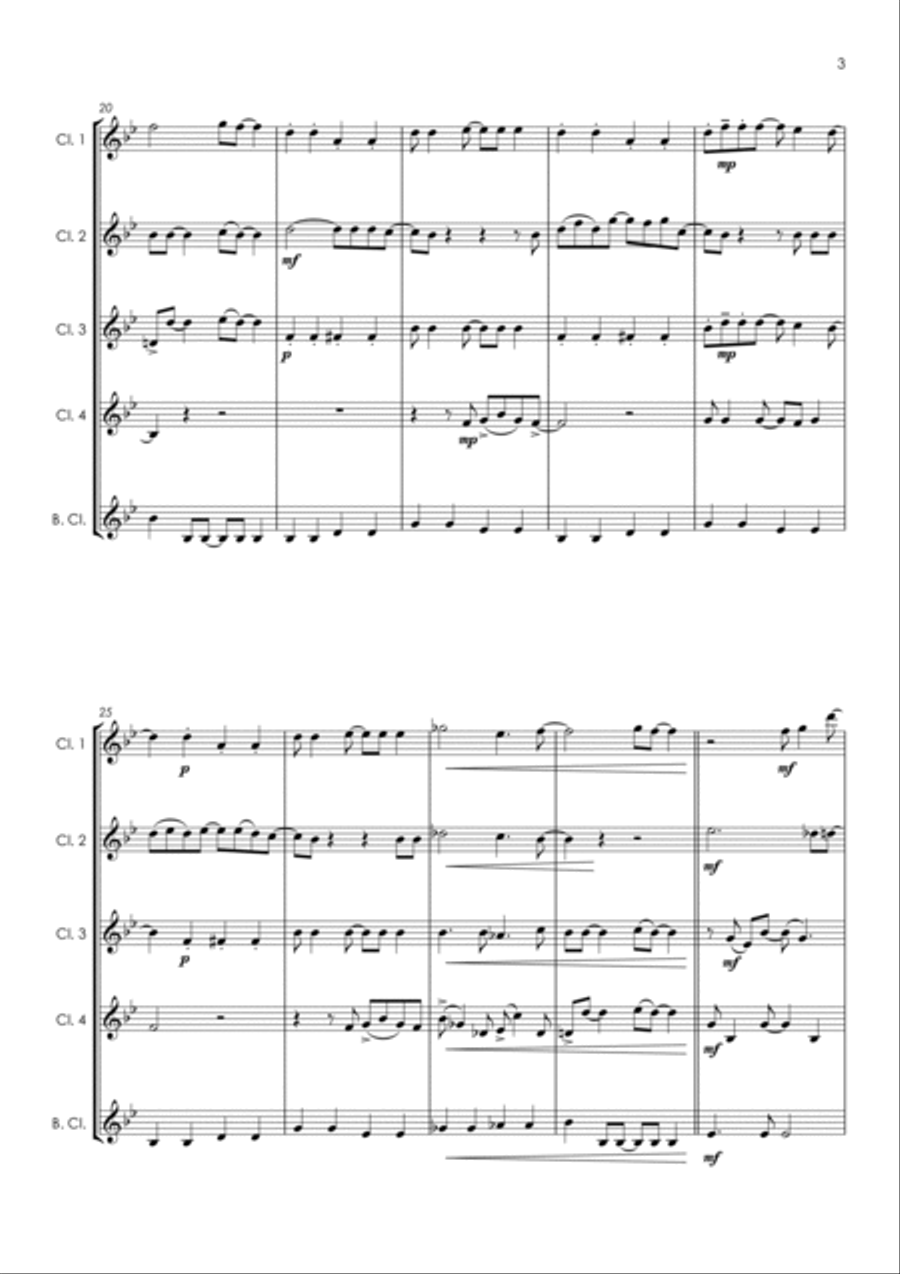 She's Electric Clarinet Quintet scores gallery preview page 5