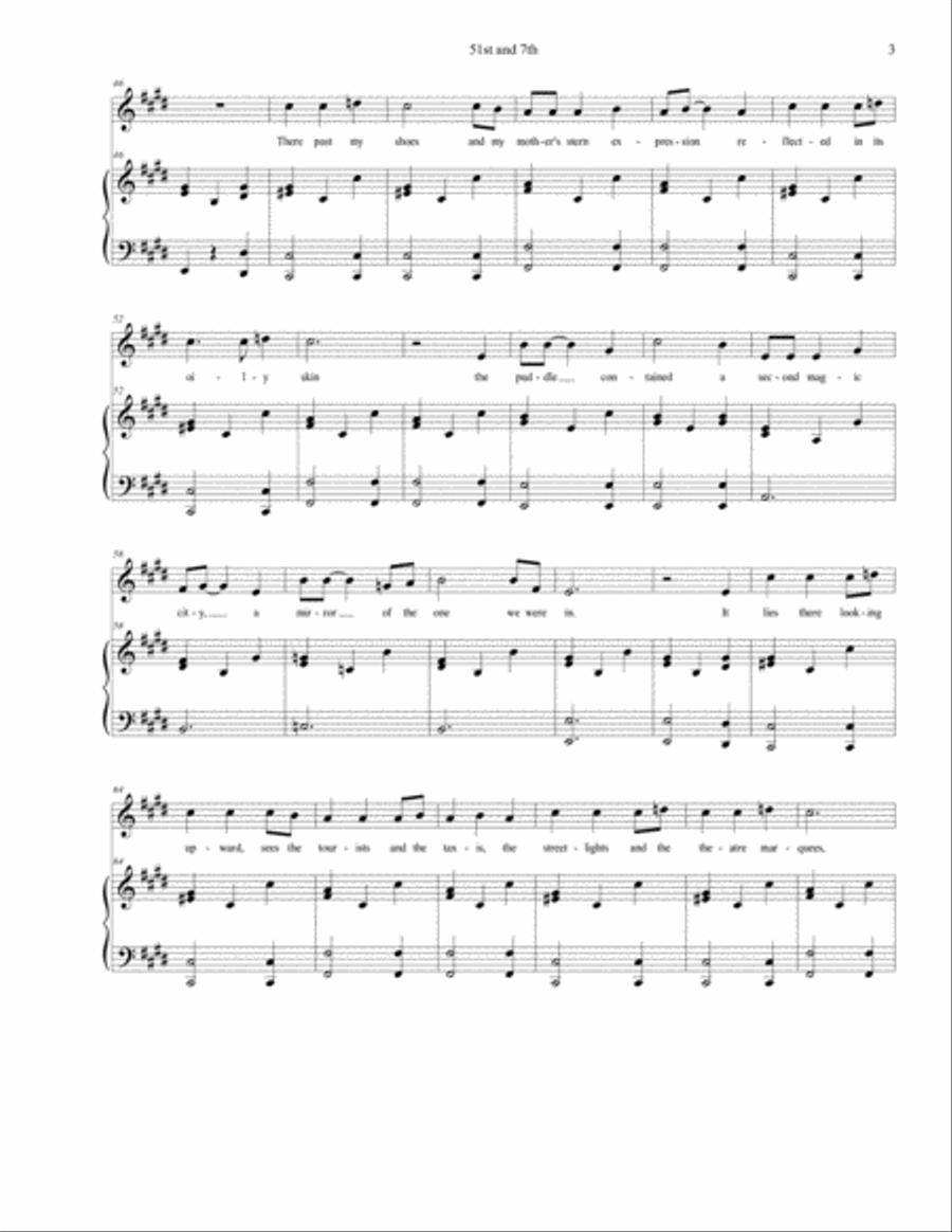 51st and 7th (There's Always a Puddle) Voice scores gallery preview page 3