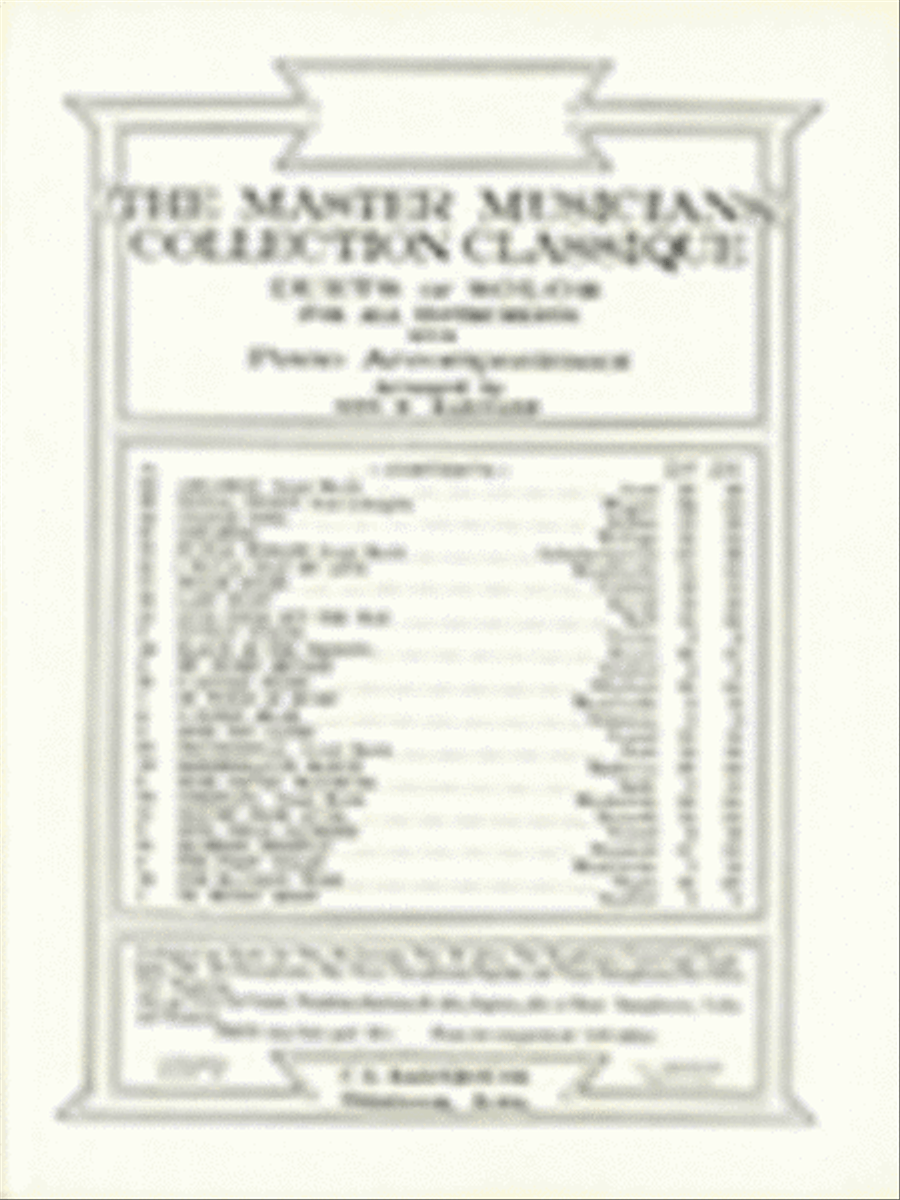 The Master Musicians Collection Classique School and Community scores gallery preview page 1