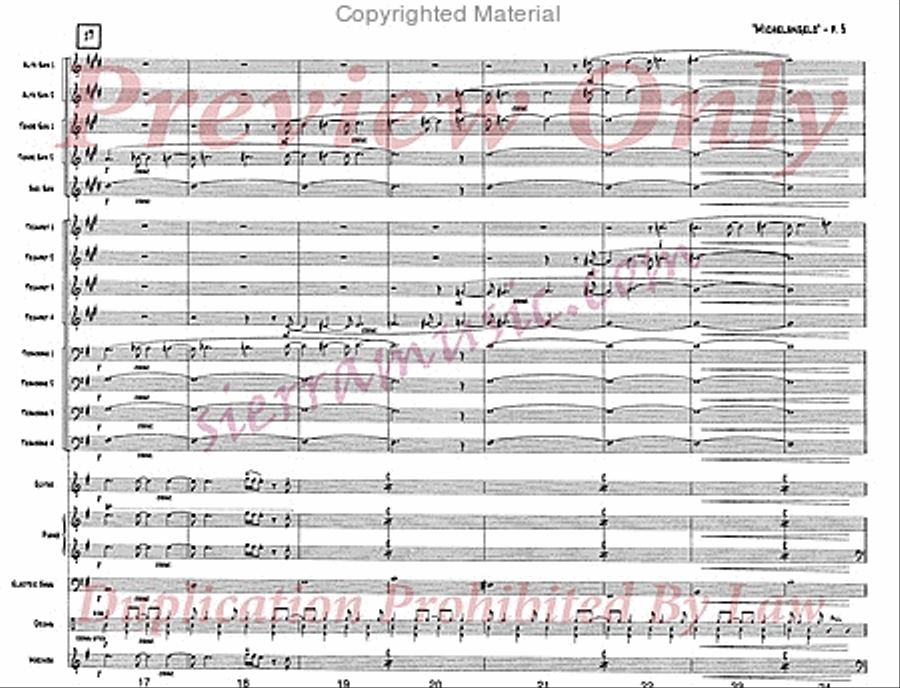 Michelangelo Michelangelo Jazz Ensemble scores gallery preview page 4