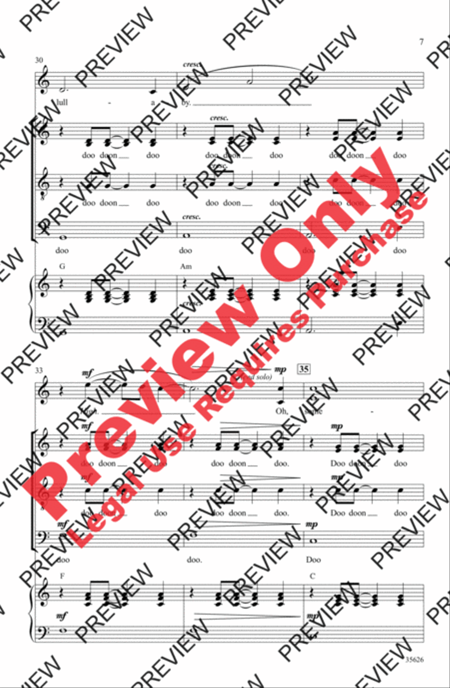 Over the Rainbow 4-Part scores gallery preview page 7