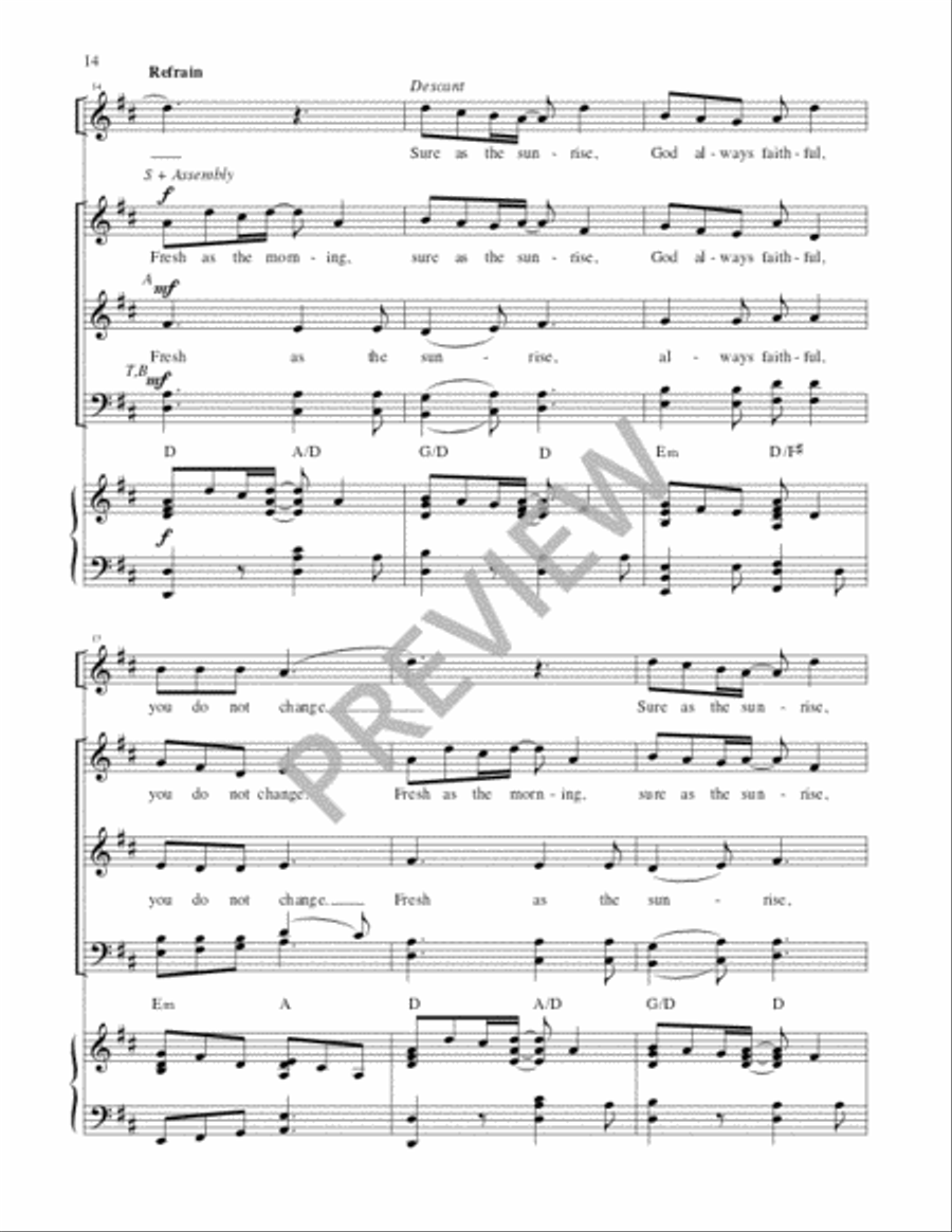 As Morning Breaks and Evening Sets Flute scores gallery preview page 16