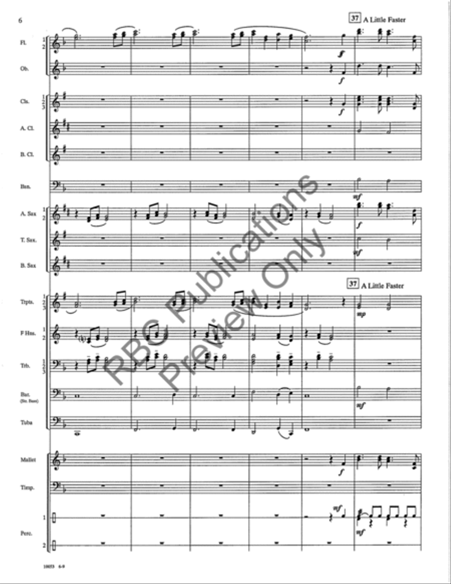 Lyrico For Winds Concert Band scores gallery preview page 9