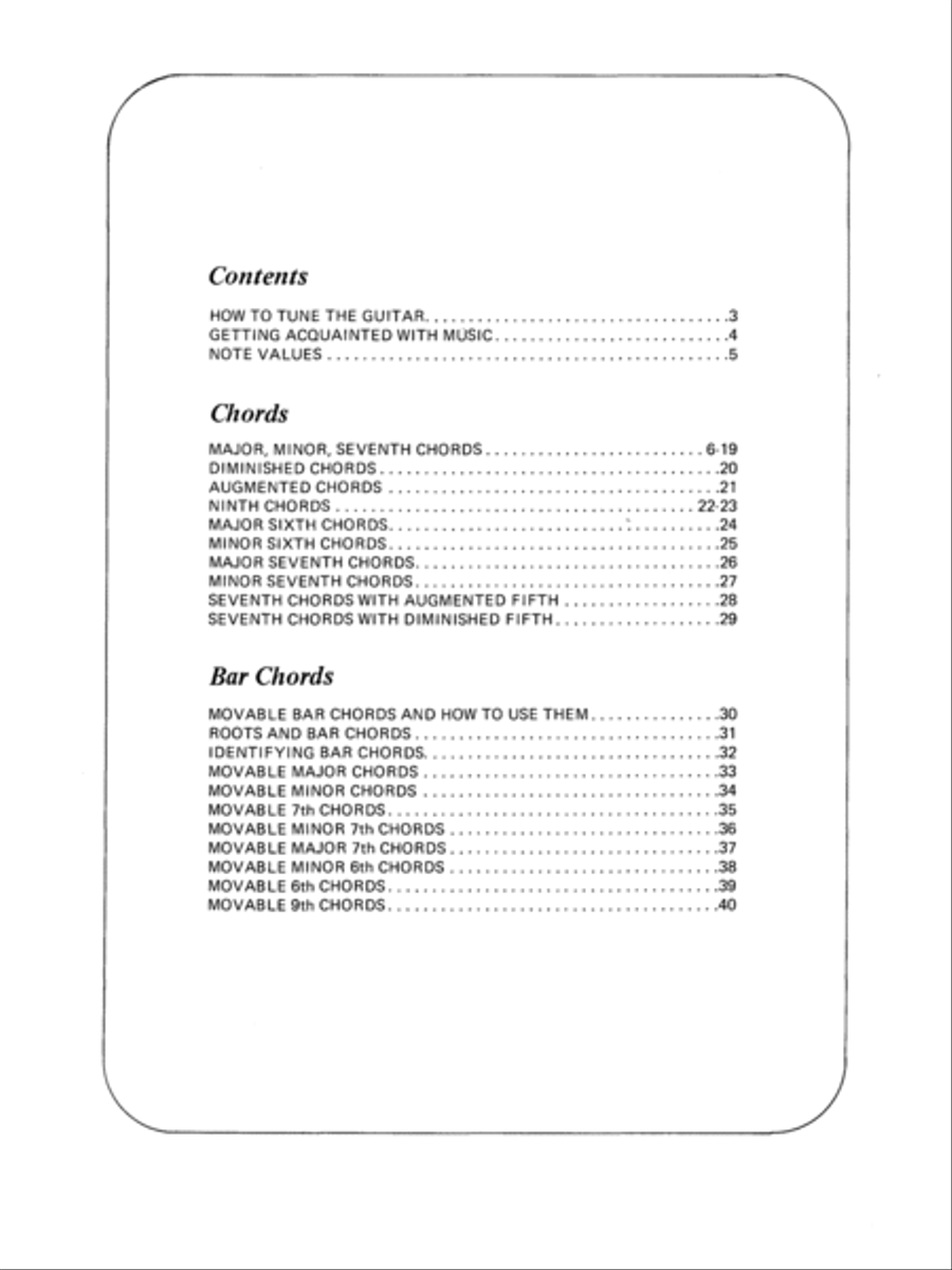 Guitar Chord Dictionary Guitar Chord Dictionary Guitar scores gallery preview page 2