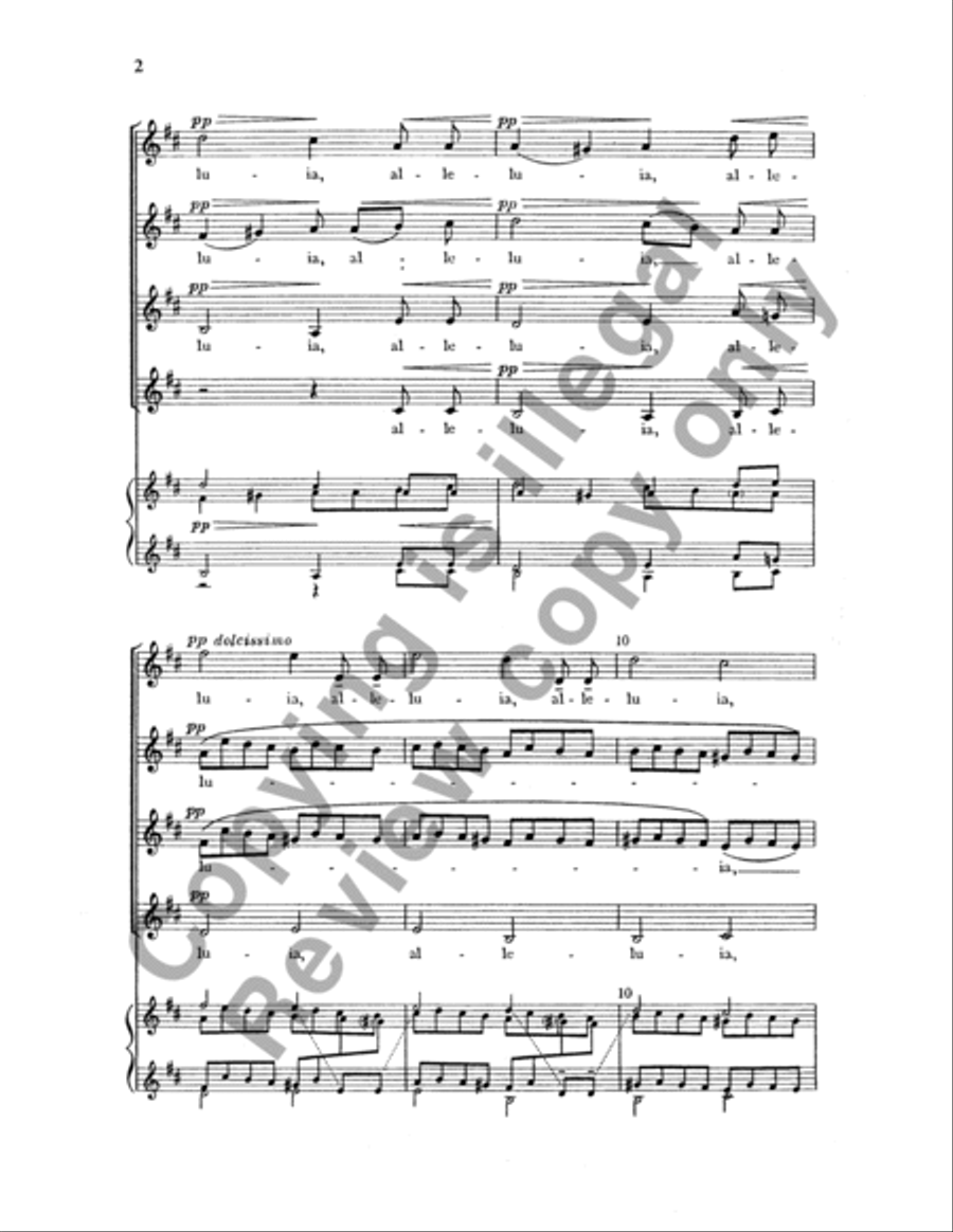 Alleluia SSAA scores gallery preview page 17