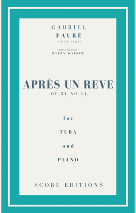 Book cover for Après un rêve (Fauré) for Tuba and Piano