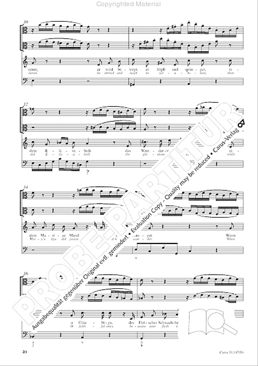 Heart and mouth and thought and action (Herz und Mund und Tat und Leben) (Herz und Mund und Tat und Leben) 4-Part scores gallery preview page 42