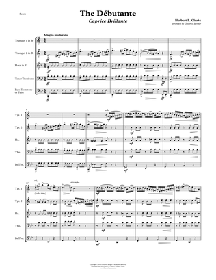 The Débutante for Brass Quintet with Trumpet solo feature