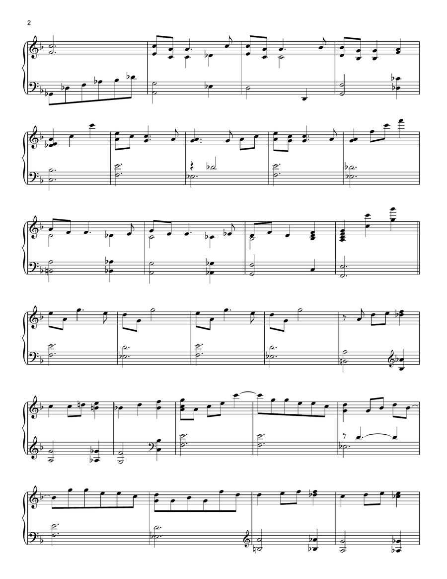 Christmas Time Is Here (from A Charlie Brown Christmas) Piano Solo scores gallery preview page 2