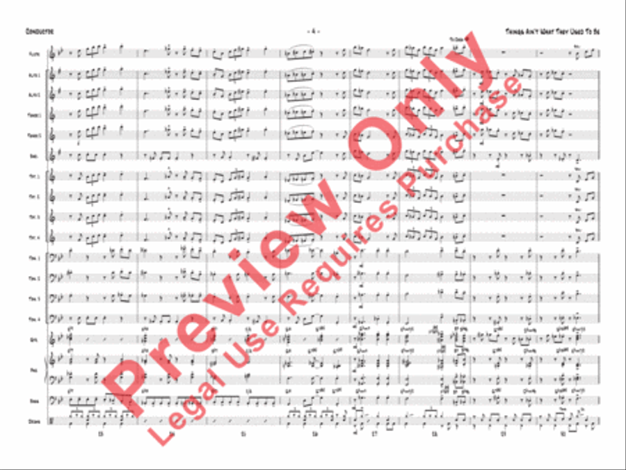 Things Ain't What They Used to Be Jazz Ensemble scores gallery preview page 5