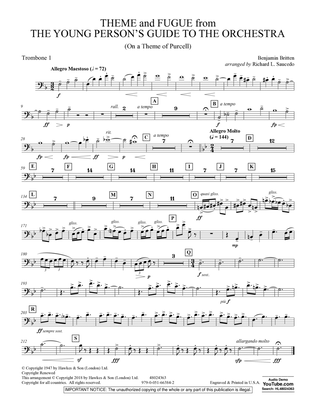 Theme and Fugue from The Young Person's Guide to the Orchestra - Trombone 1