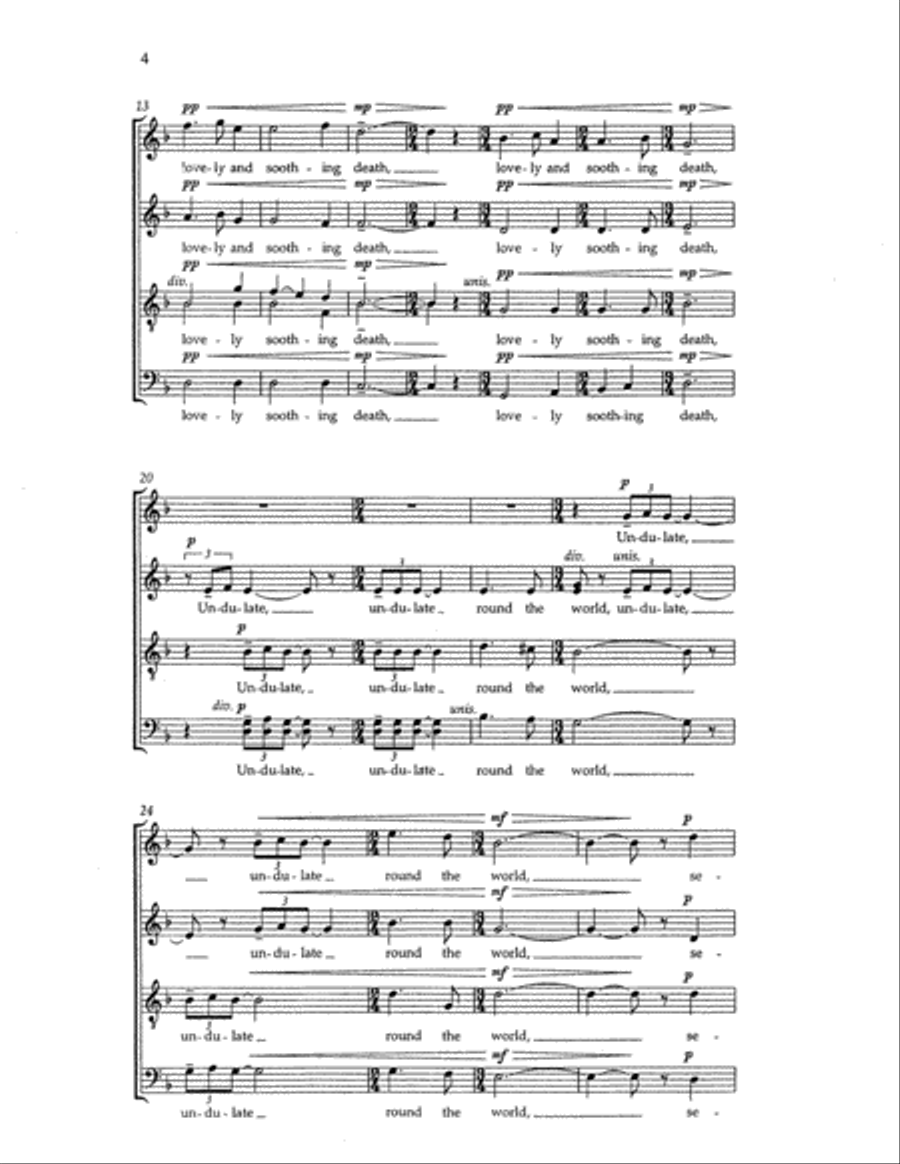 Invocation and Dance 4-Part scores gallery preview page 11