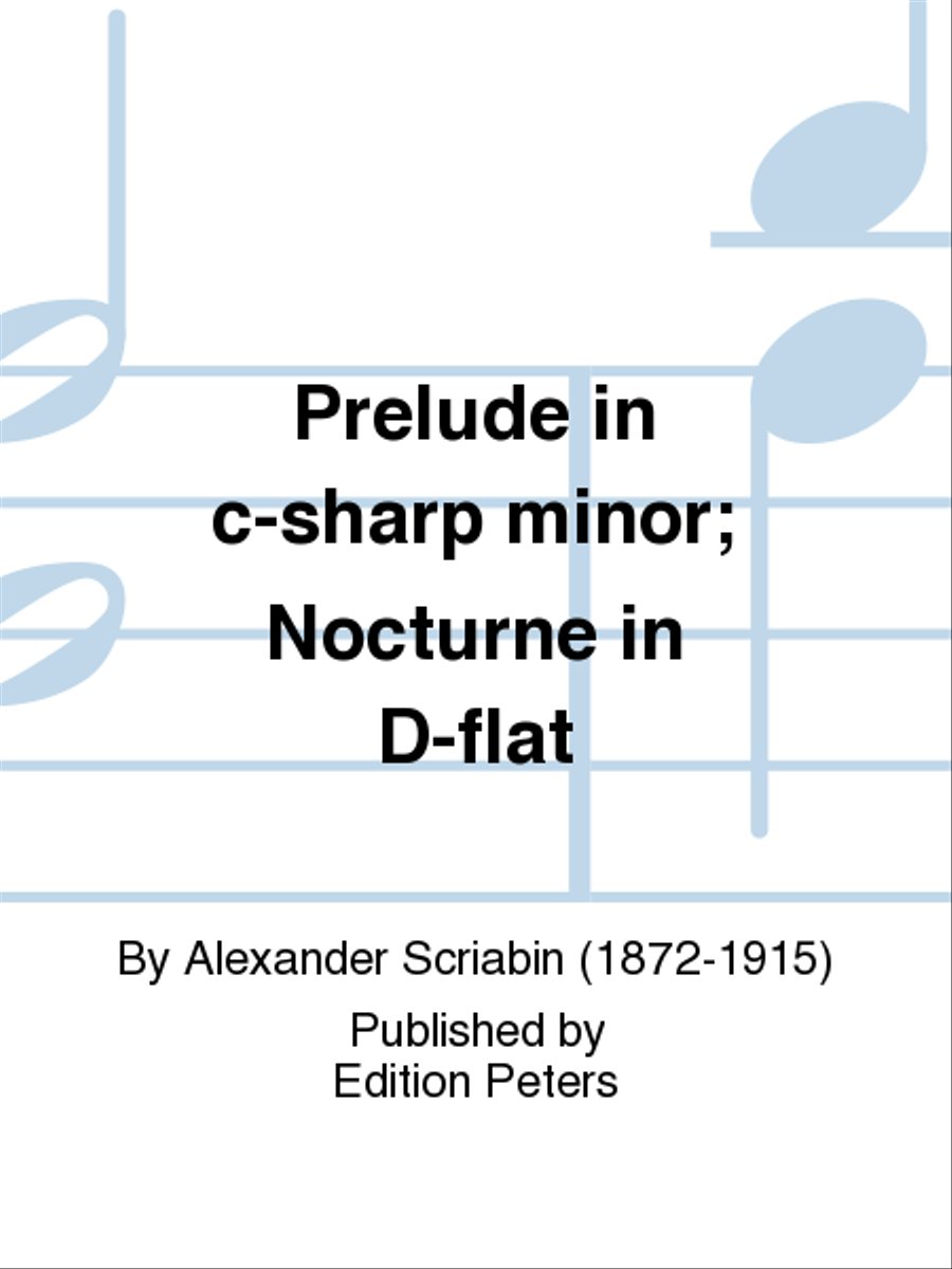 Prélude in C# minor & Nocturne in Db, Op.9 Piano scores gallery preview page 1