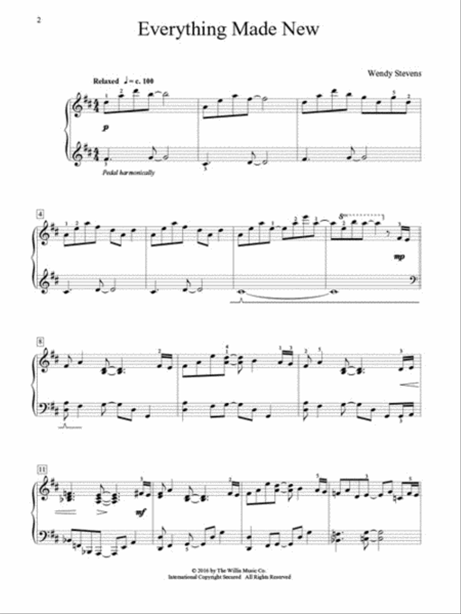Everything Made New Piano scores gallery preview page 2