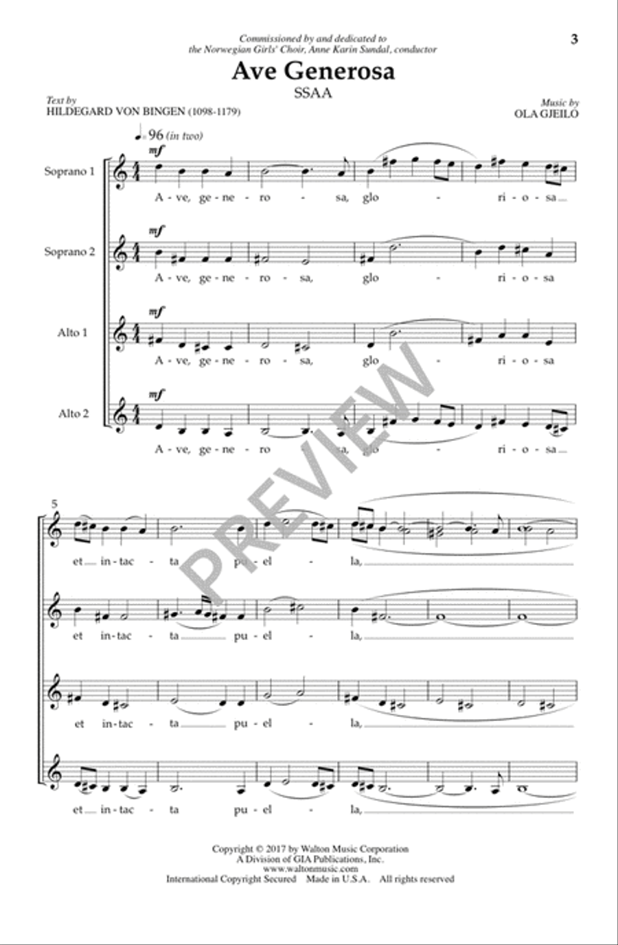 Ave Generosa (SSAA) SSAA scores gallery preview page 4