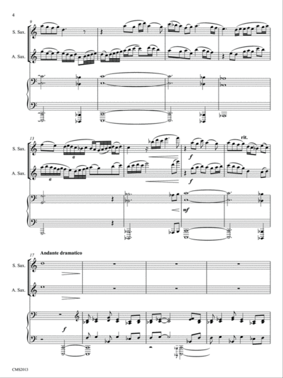 Craters of the Moon Soprano Saxophone scores gallery preview page 4