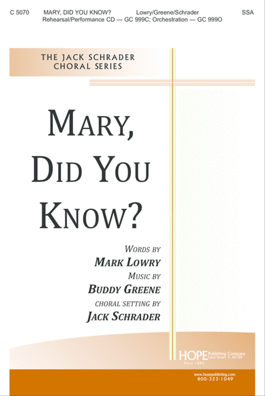 Mary, Did You Know? SSA scores gallery preview page 2