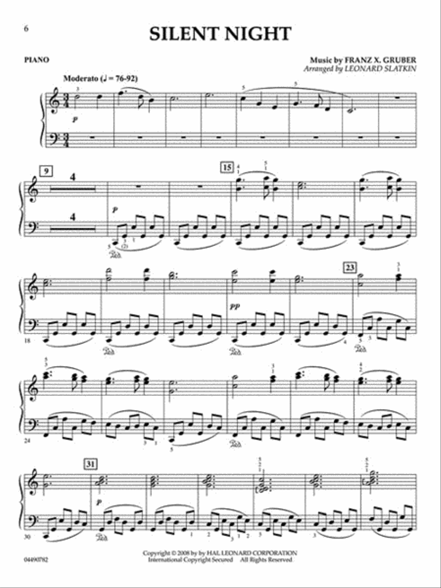 Holidays for Piano and Strings String Orchestra scores gallery preview page 3