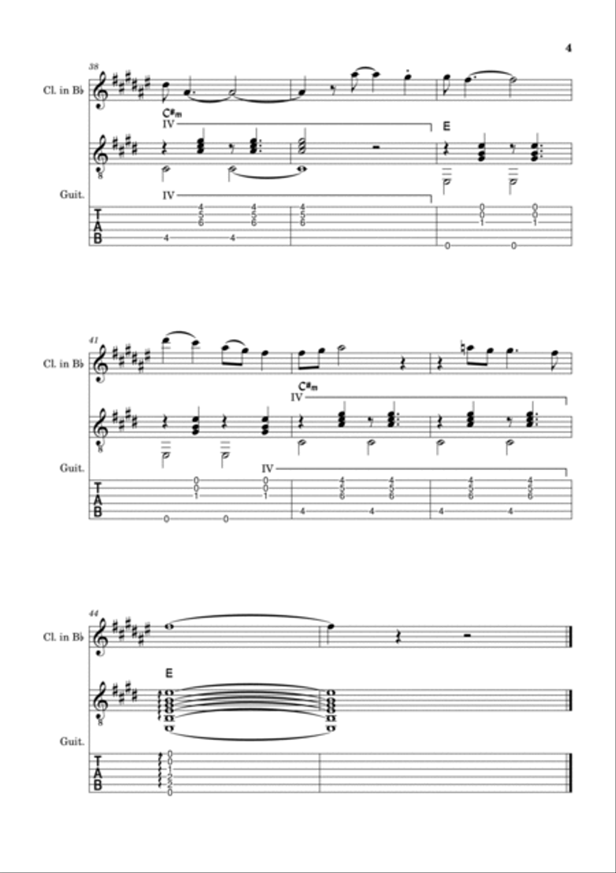 All My Loving B-Flat Clarinet scores gallery preview page 4
