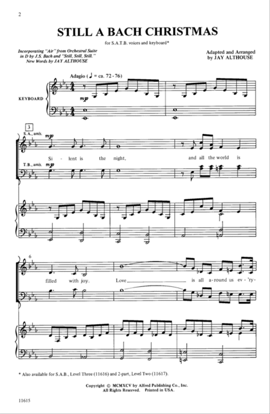 Still a Bach Christmas 4-Part scores gallery preview page 8