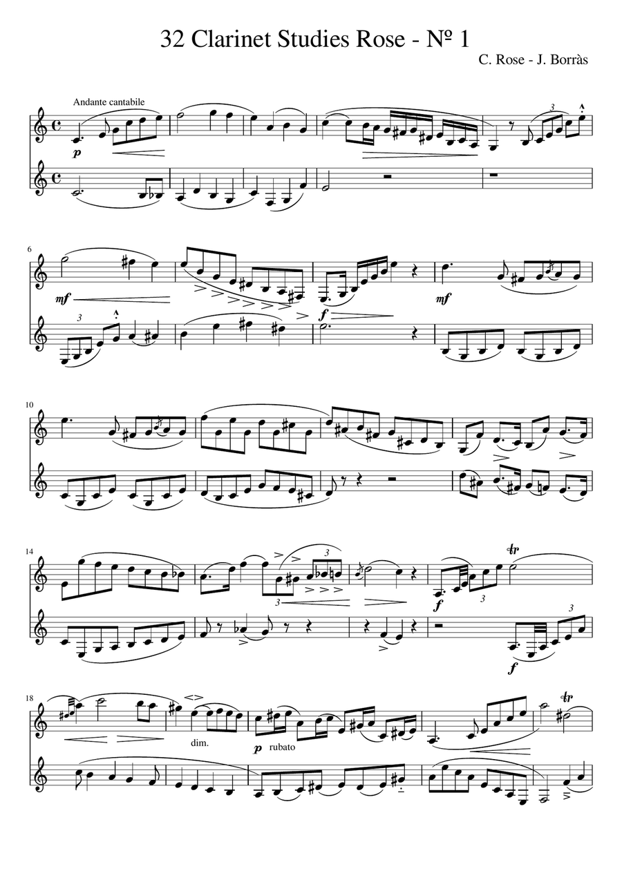 C rose on sale clarinet