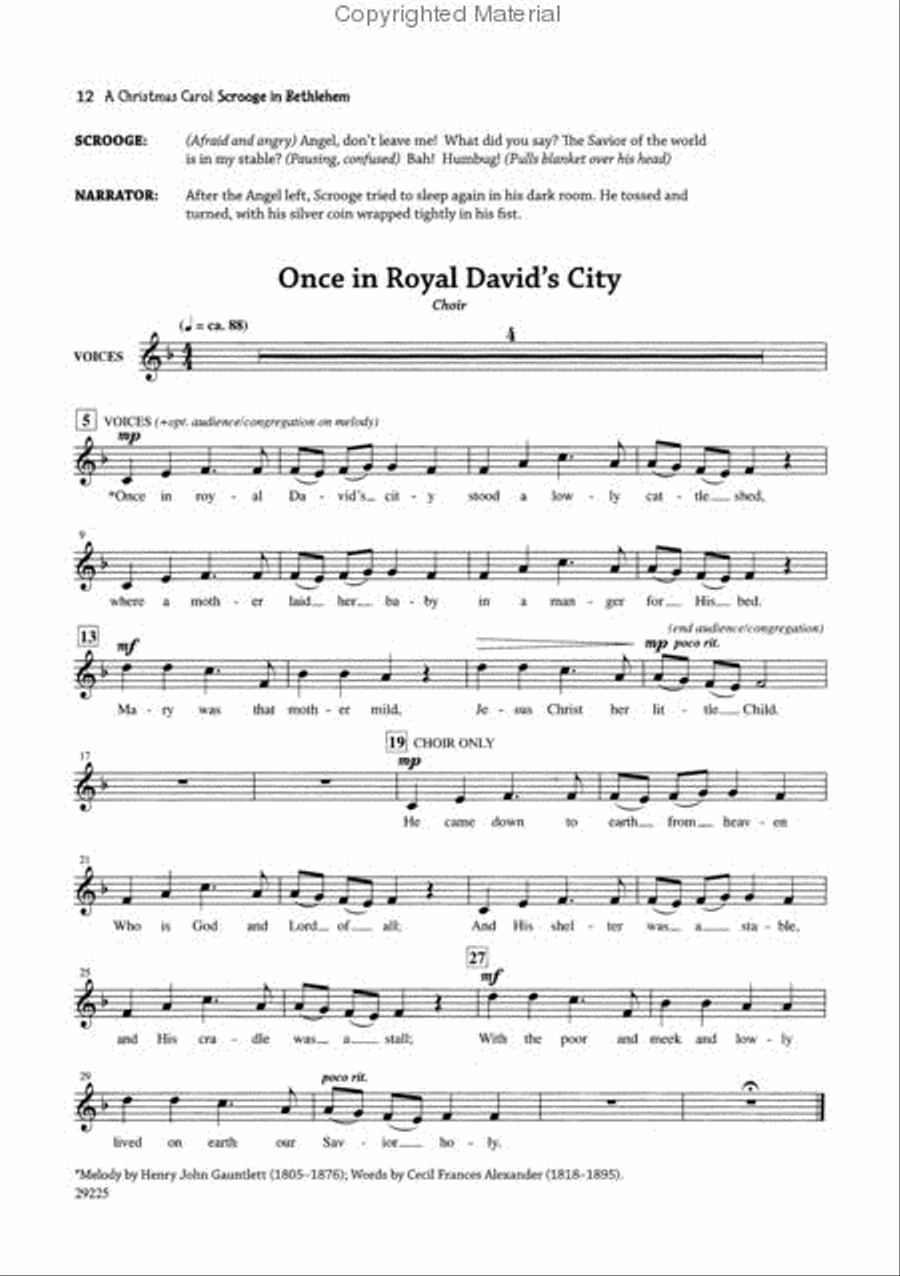 A Christmas Carol -- Scrooge in Bethlehem (A Musical for Children Based Upon a Story by Charles Dickens) Choir scores gallery preview page 4