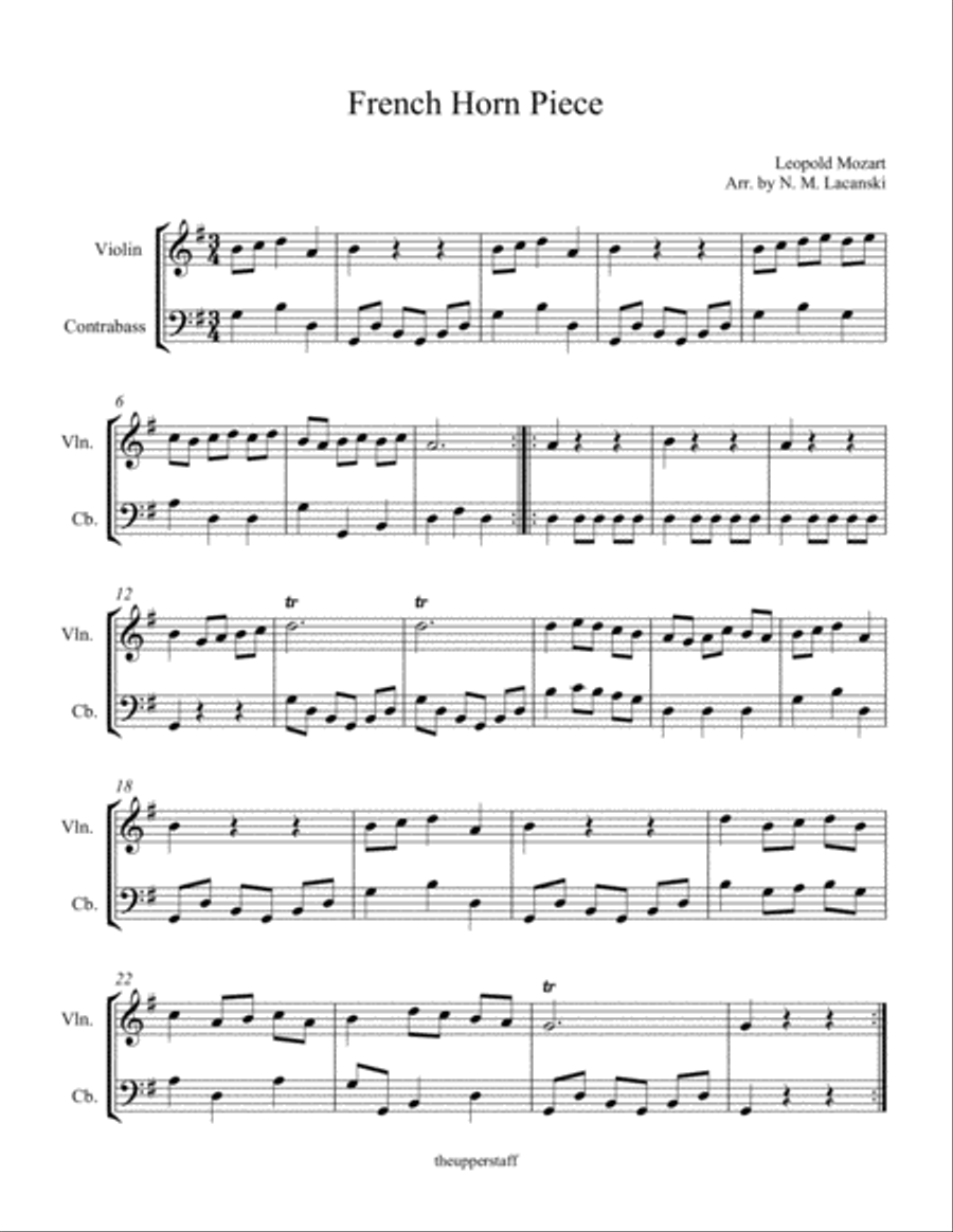 French Horn Piece Horn scores gallery preview page 2